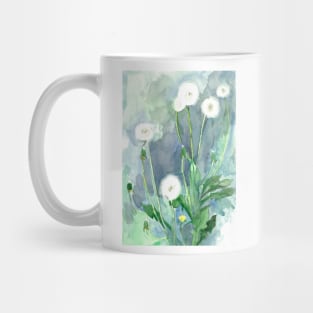 dandelion botanical watercolor Mug